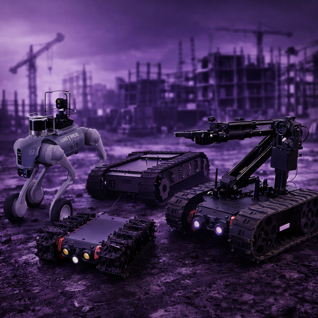 Inspection robots on construction site