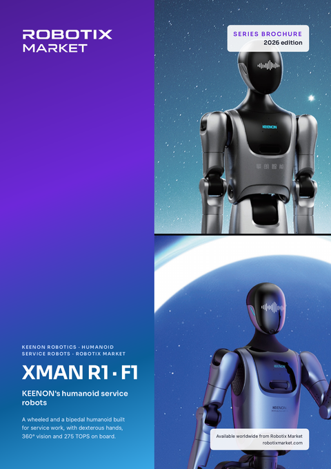 Keenon XMAN-R1 Radgestützter Humanoider Roboter – Produktbroschüre