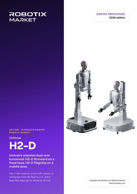 Unitree H2-D Flagship Zweiarm-Humanoid mit fahrbarem Untergestell – Produktbroschüre