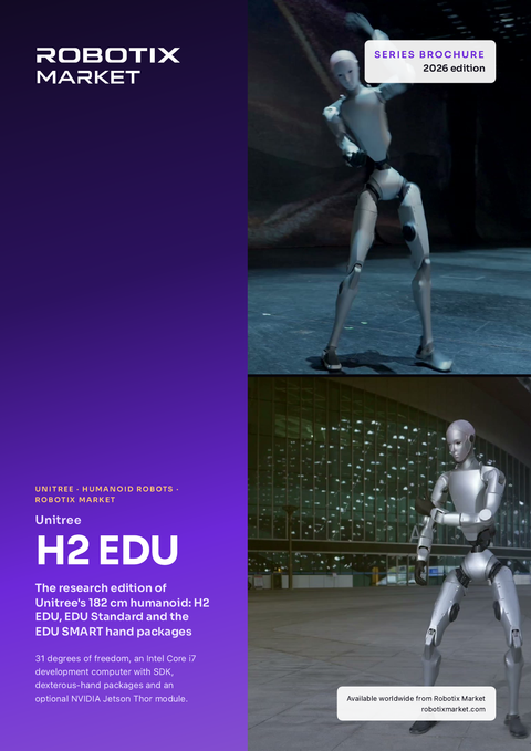 Unitree H2 EDU SMART G Humanoider Roboter mit BrainCo Revo 2 Touch-Händen – Produktbroschüre